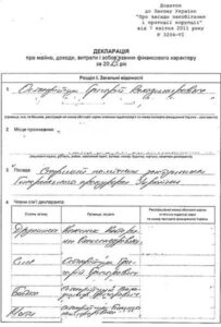 Декларация Григория Остафийчука. 2,41 миллиона гривен — «другие доходы»